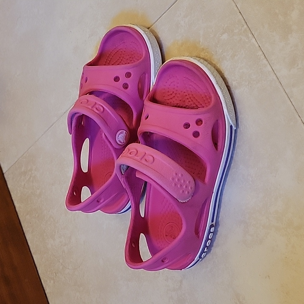 Toddler size 8 Croc Sandals